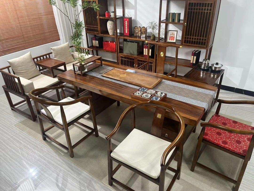 胡桃大板茶台茶桌茶台一整套罗汉床