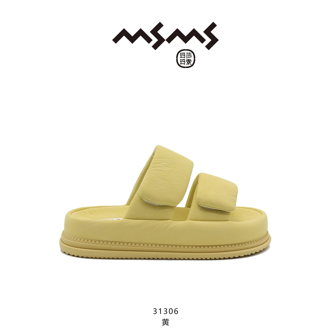 【玛莎玛索】31306夏季新款时尚休闲小众百搭外穿厚底拖鞋
