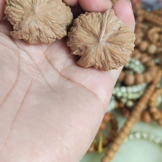 不***儿把件文玩核桃34左右异形磨盘～
