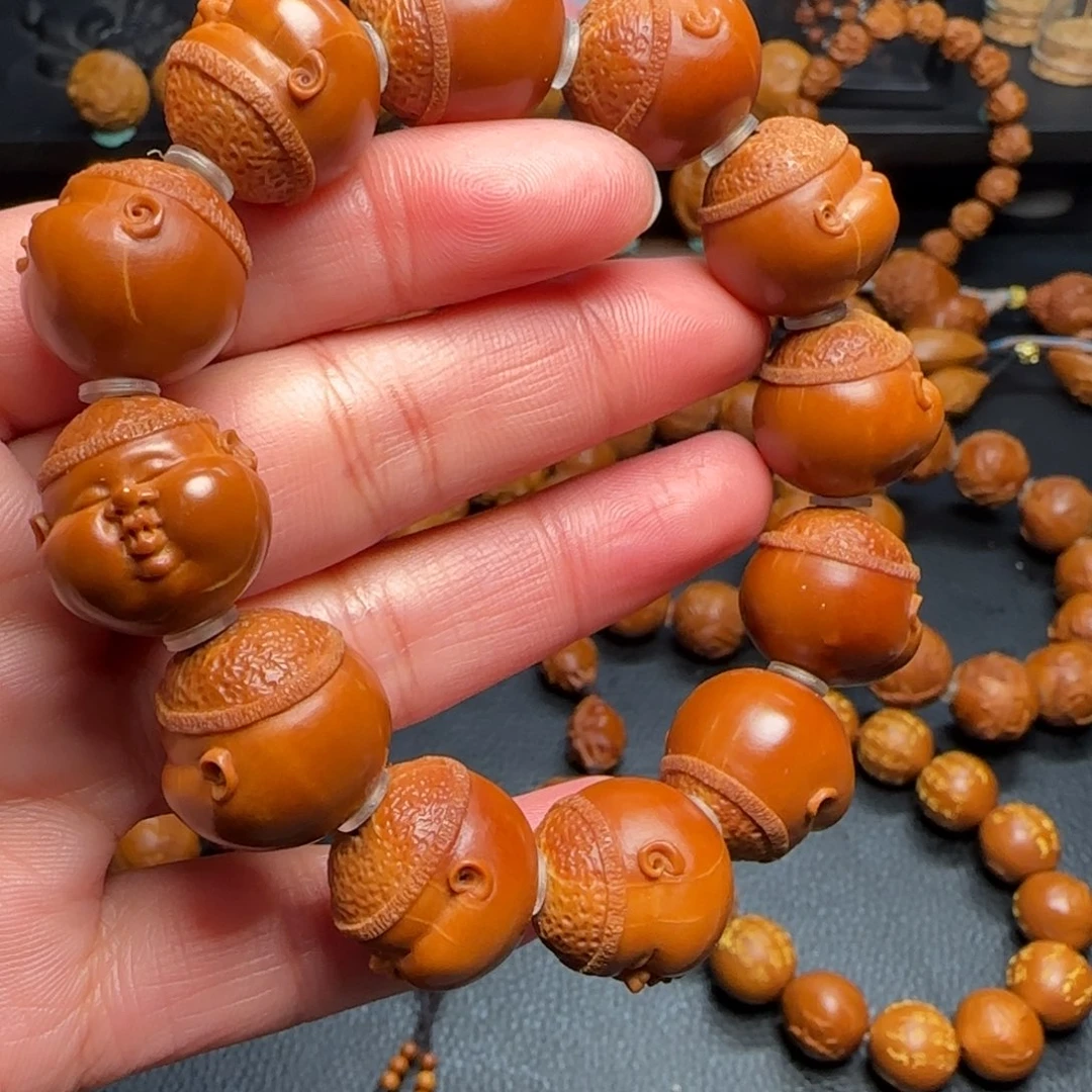 橄榄核手串/手链郝**！纯手工童趣