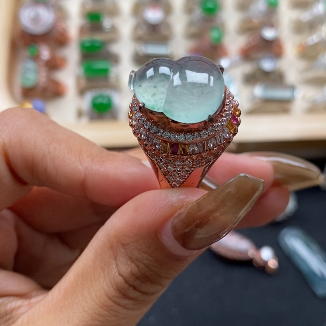 翡翠裸石缅甸天然a货翡翠