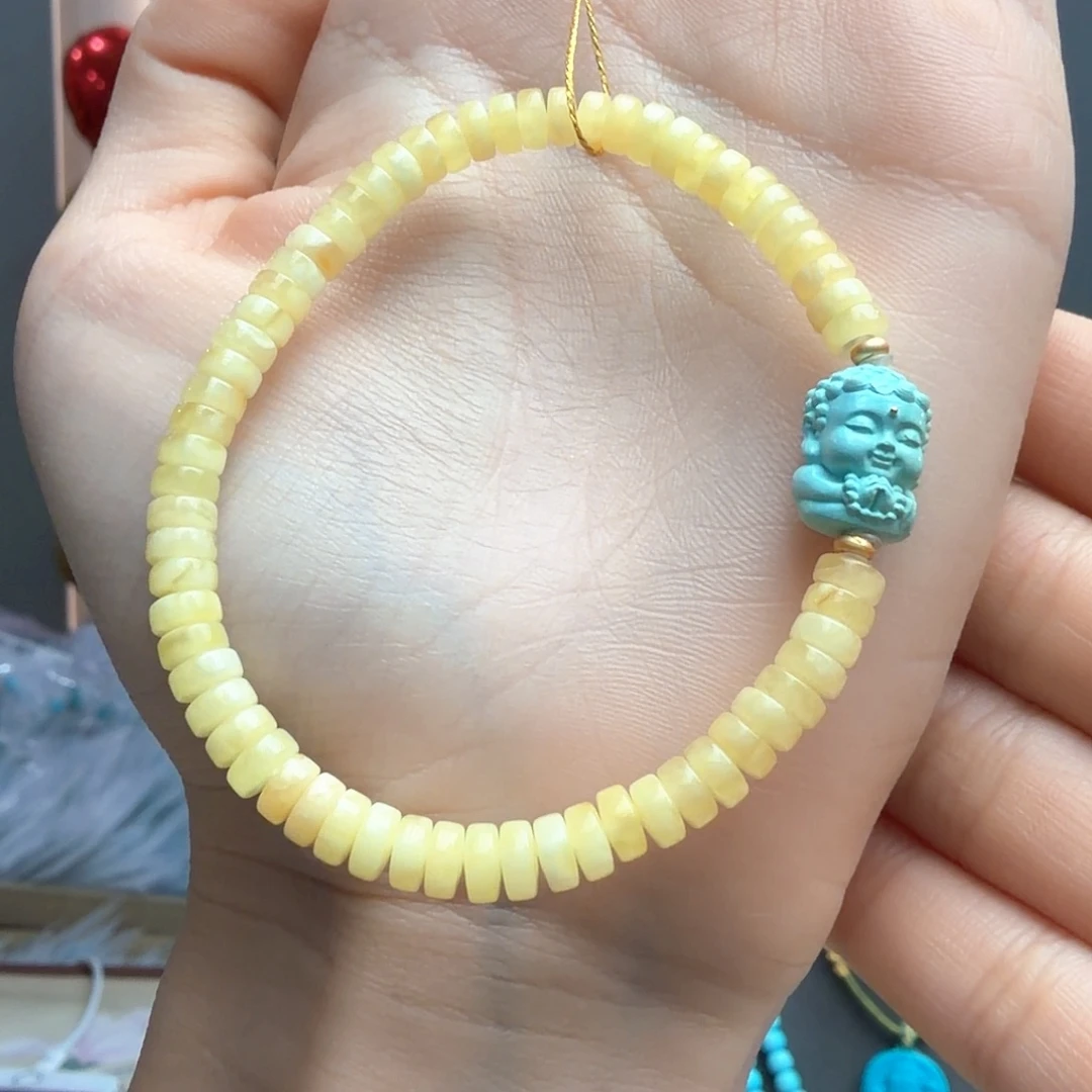 绿松石未镶嵌颈饰