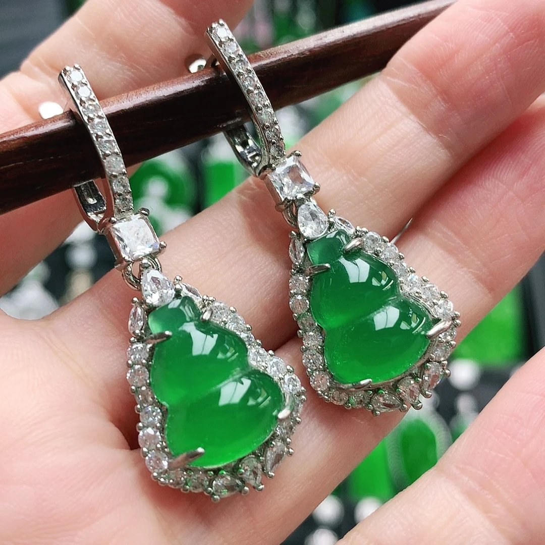 玛瑙/玉髓合金耳坠