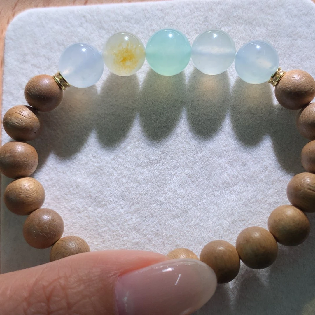 翡翠散珠特价冰透马卡龙五福卡9-10