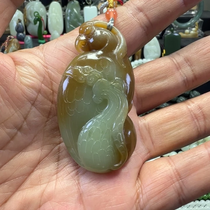 和田玉未镶嵌吊坠(不含链)