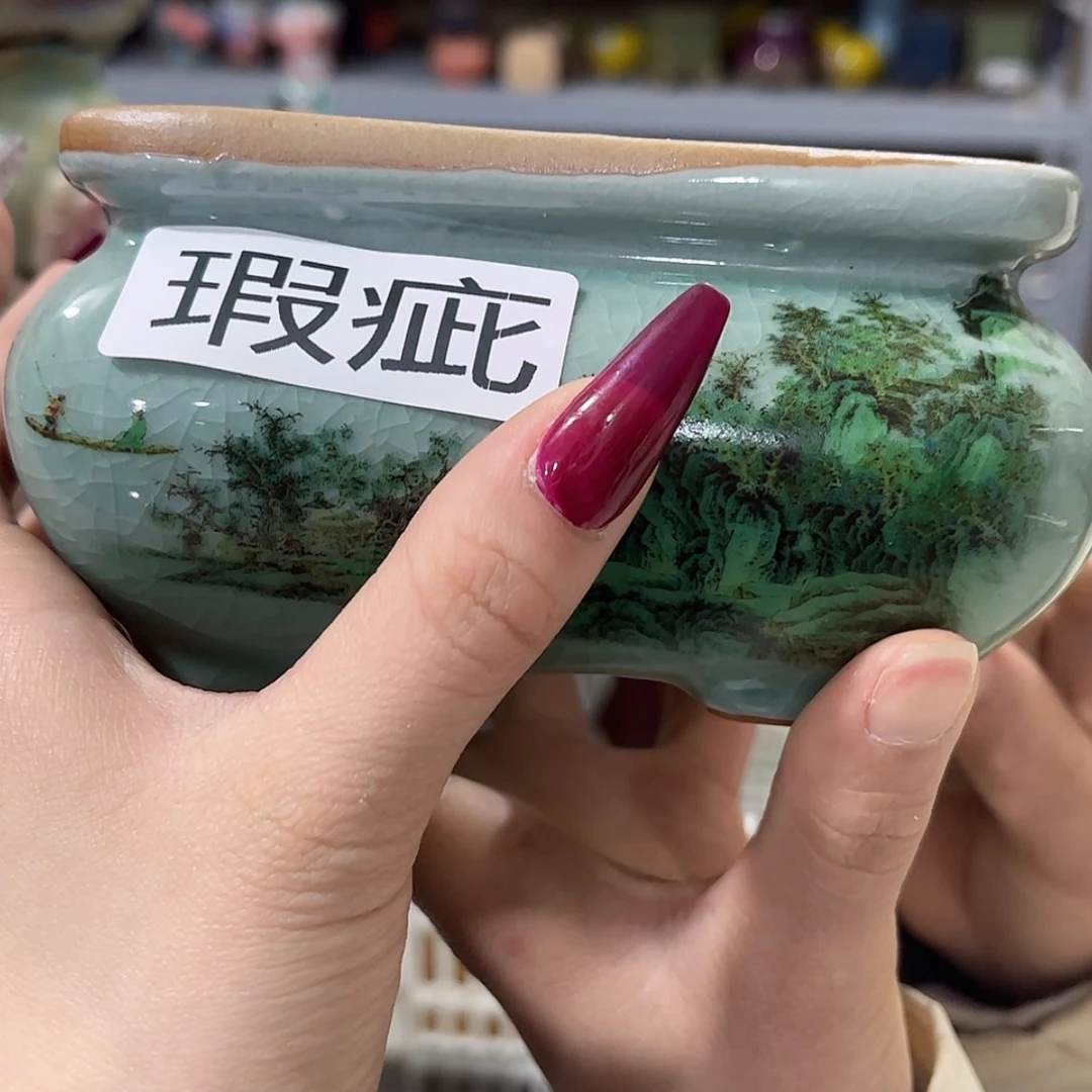 【闪购商品】红陶瑕疵图案随便