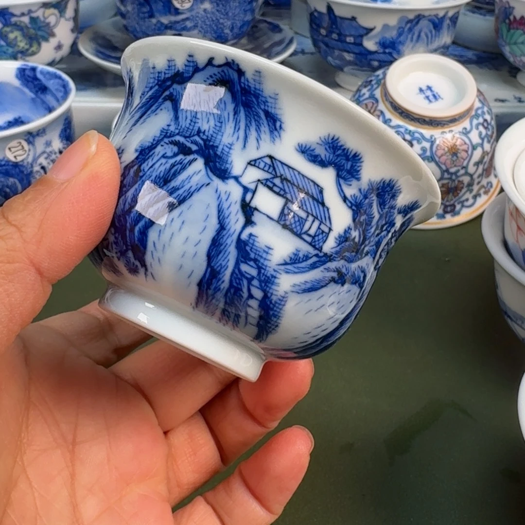 陶瓷景德镇纯手绘茶具圆圆232