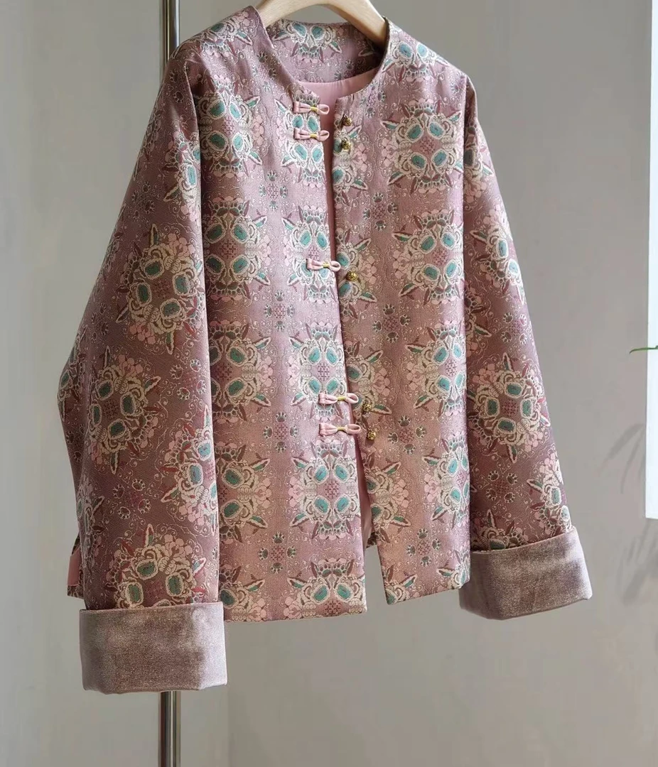 【棉服】花朵--新中式加棉设计师高定轻奢宽松休闲复古国潮百搭