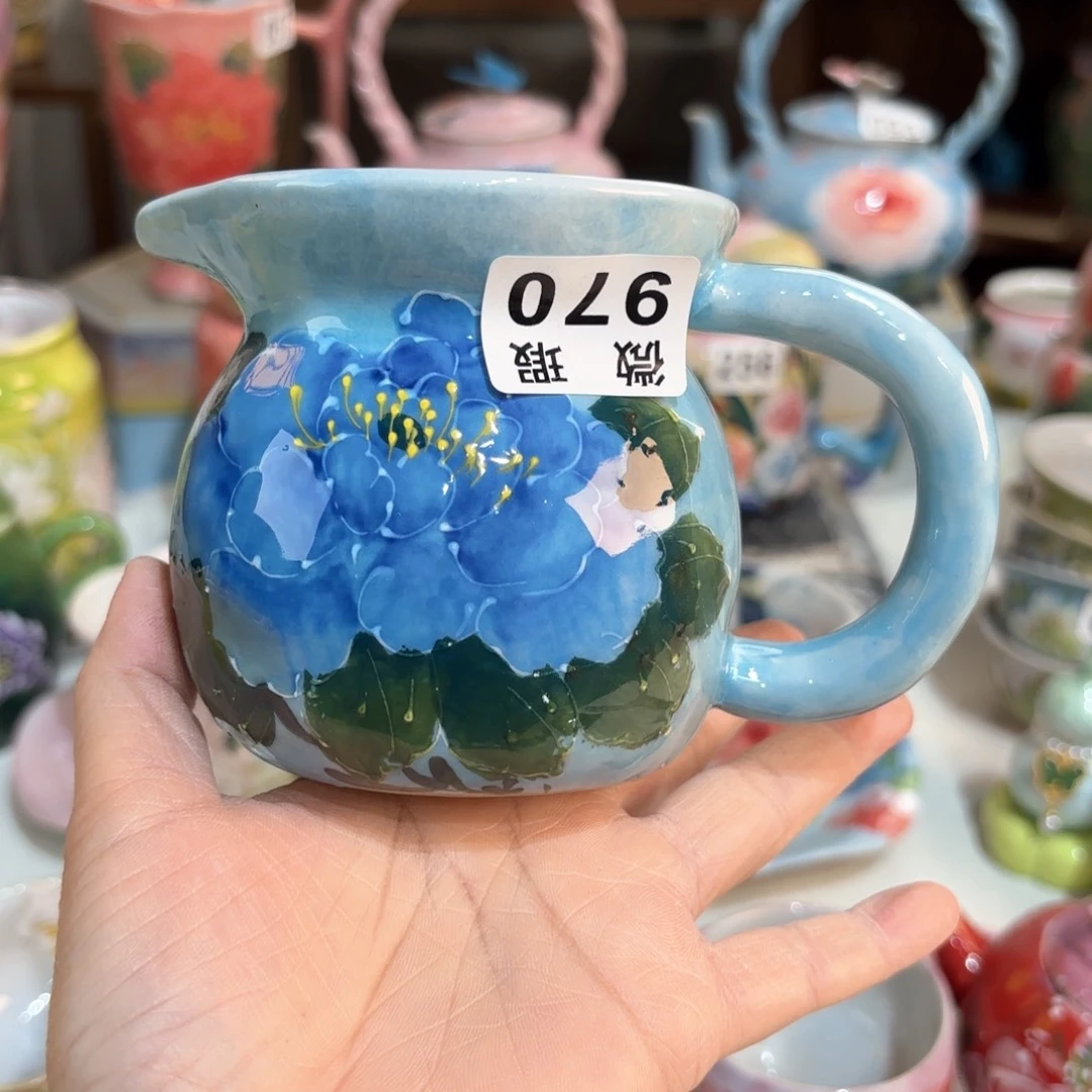 禧*景德镇手绘高温釉下彩陶瓷茶具