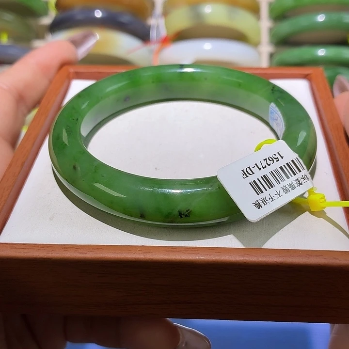 和田玉未镶嵌手镯49号60+