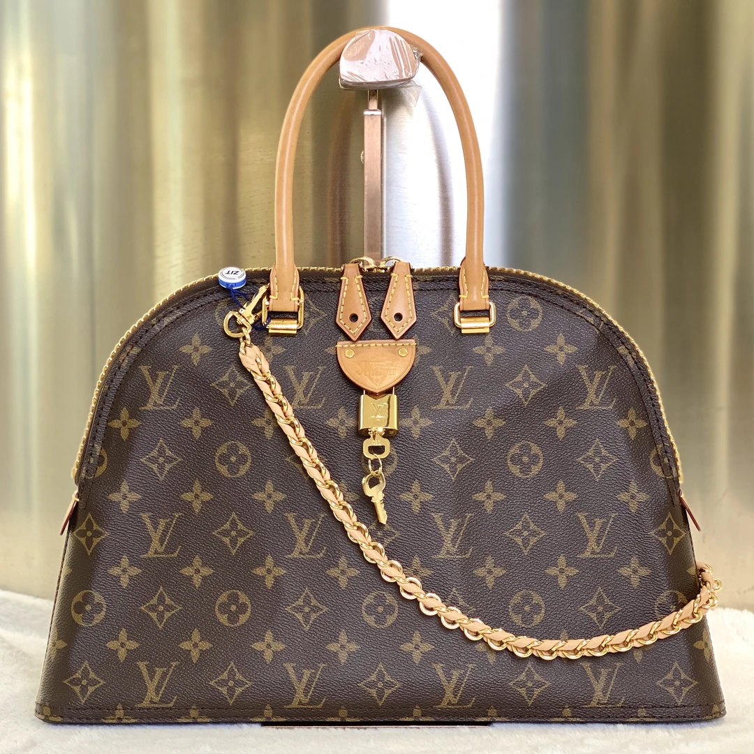 99新 LouisVuitton/路易威登 古有98新LV贝壳moom alma老花包8251