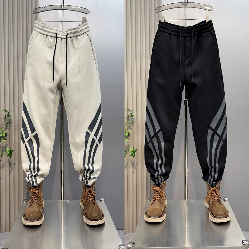 2025秋季新爆款男士长裤上新潮牌简约哈伦新中式男士宽松哈伦长裤