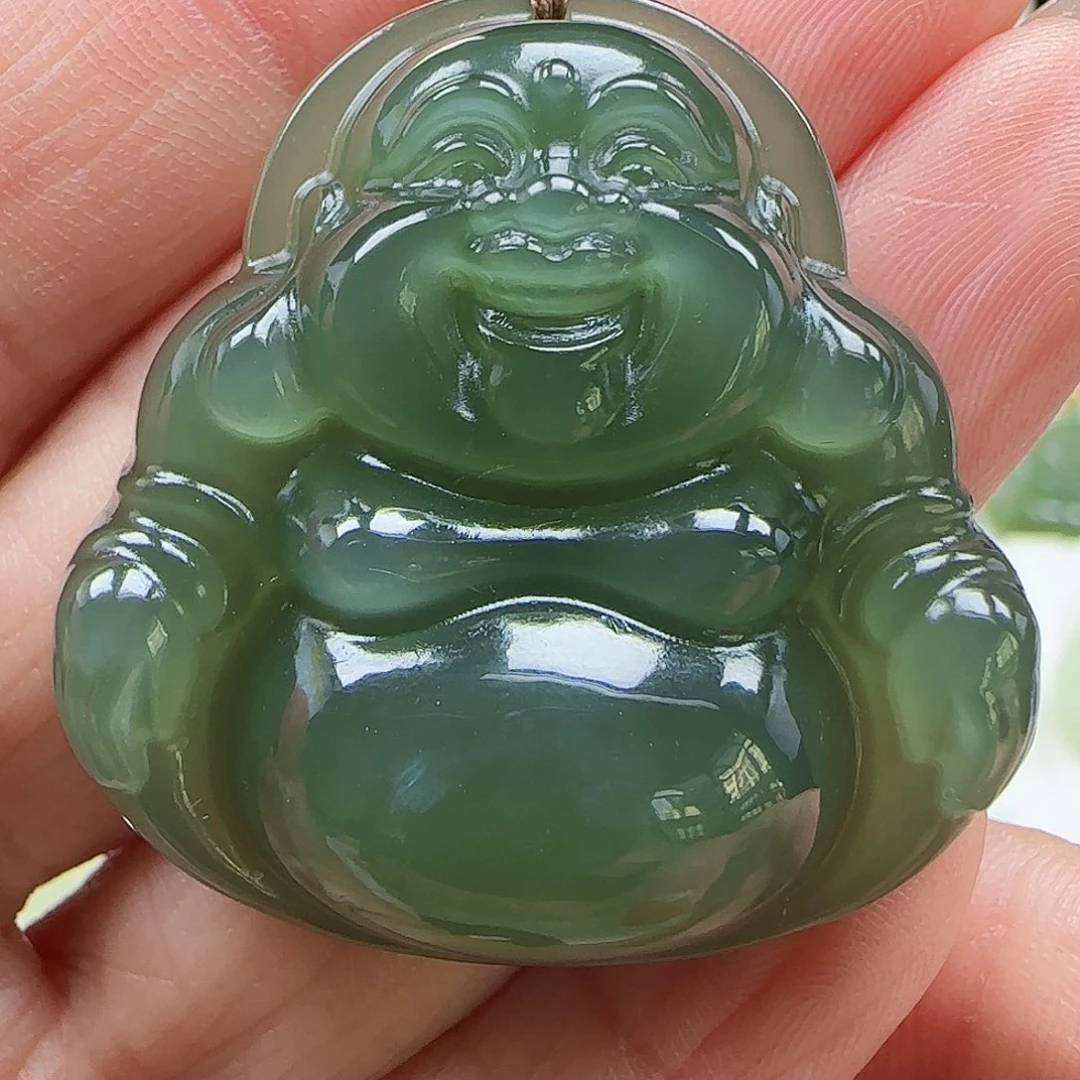 和田玉未镶嵌吊坠(赠链)