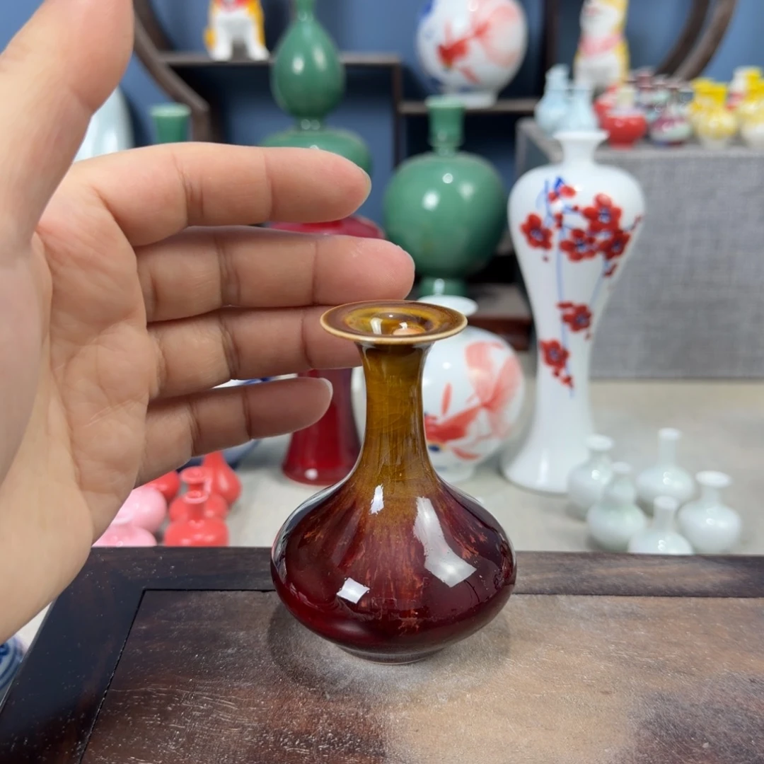 陶瓷手工小花器摆件