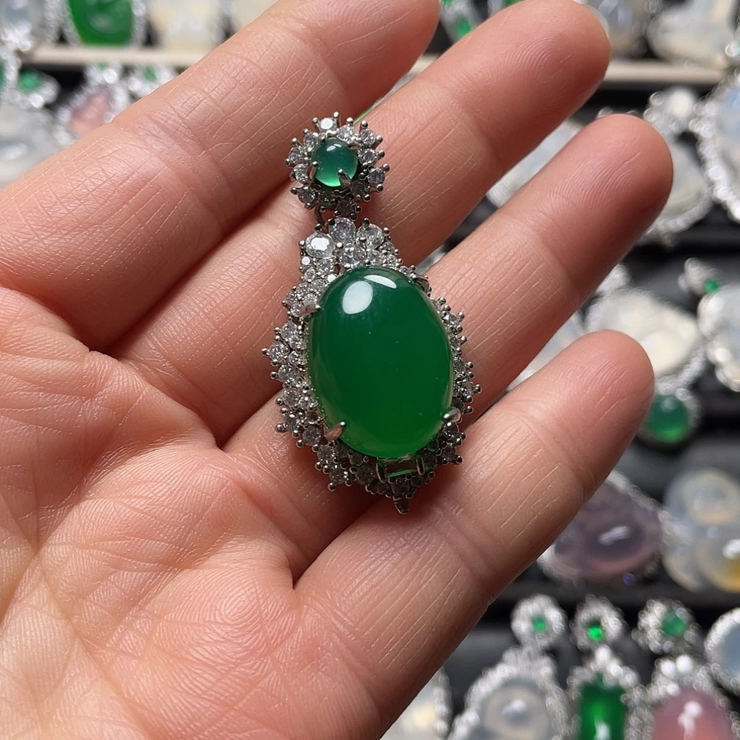 玛瑙/玉髓合金挂件