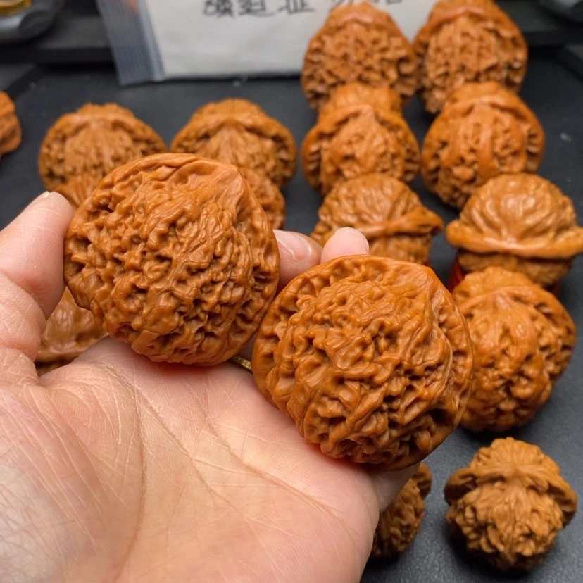 【闪购商品】文玩核桃把件45官帽