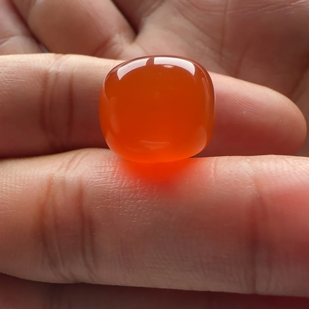 南红玛瑙未镶嵌老型13.7×12.1孔马牙水线