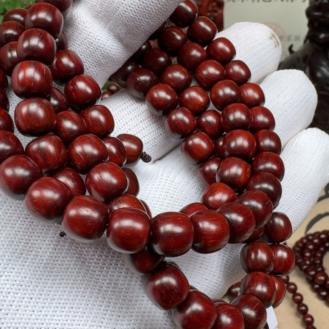 桑***椹檀香紫檀（小叶紫檀）0.8/0.8cm108粒