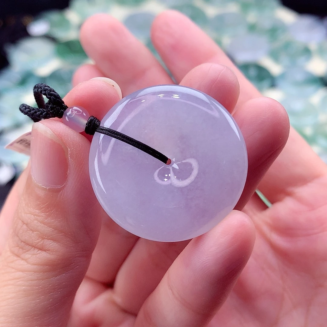 翡翠未镶嵌颈饰编号16-尺寸30/5.8