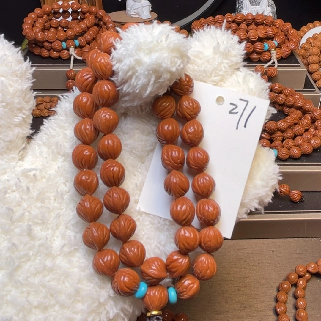 手串桃核野生小奶豆10精品无修2圈手持