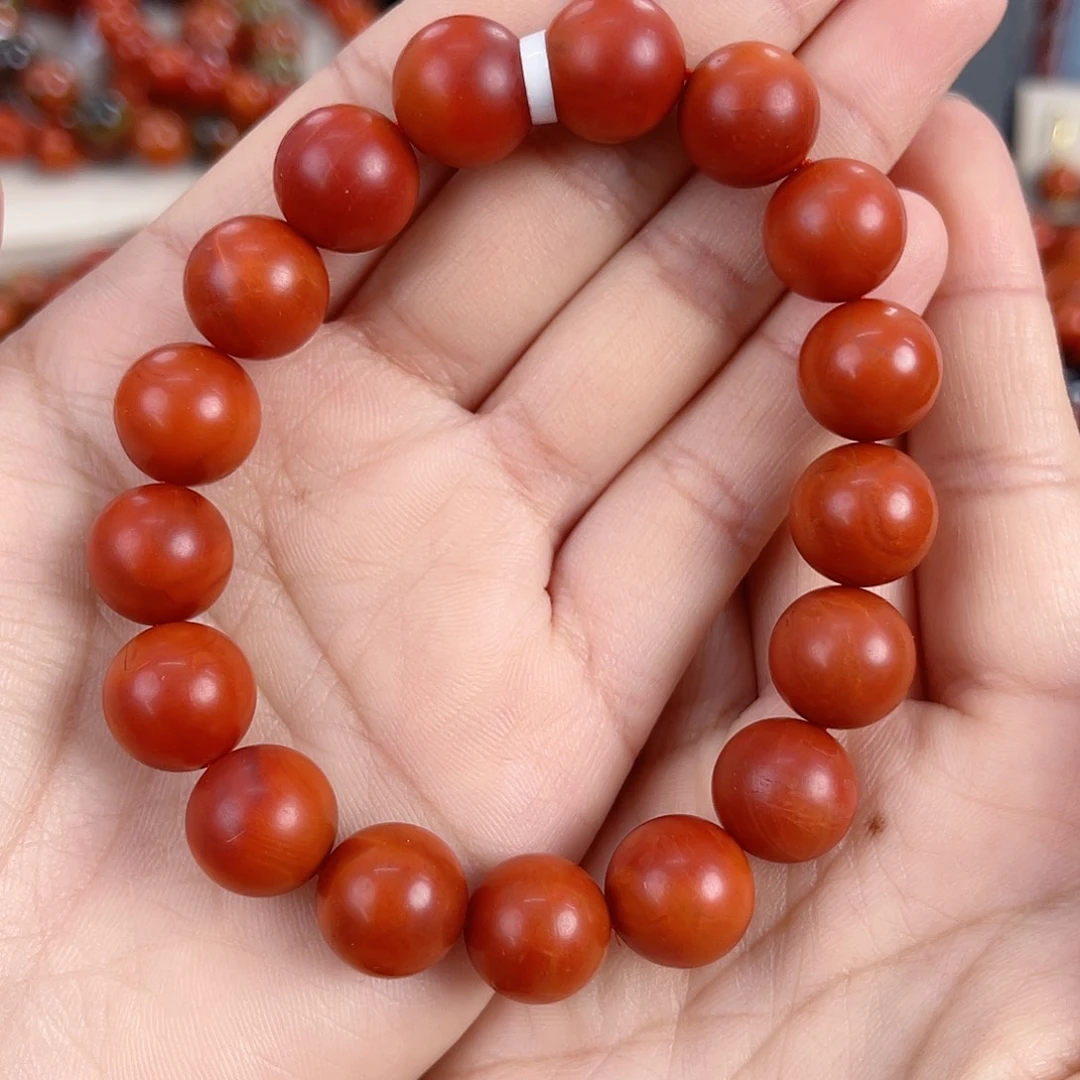 南红玛瑙未镶嵌保山哑光大水沟满肉单圈12mm