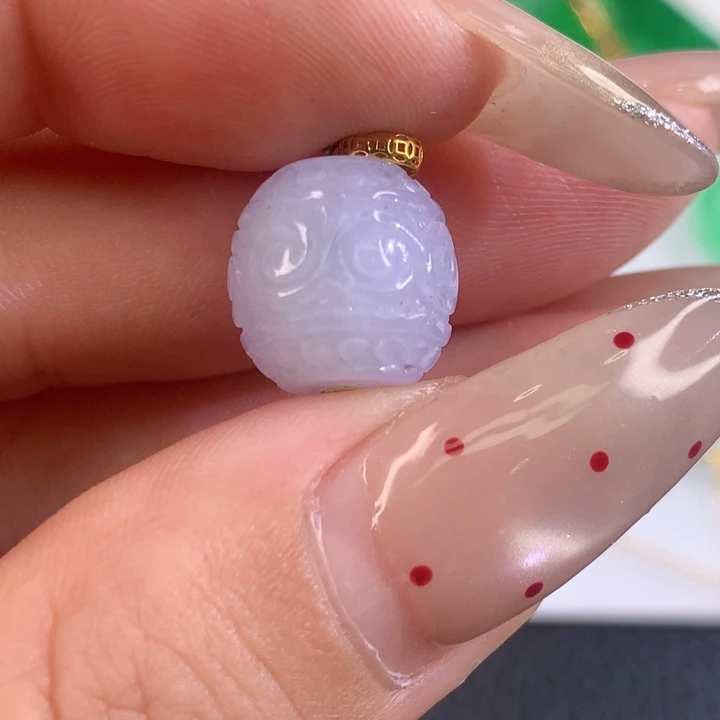 翡翠18K金镶嵌颈饰翡翠