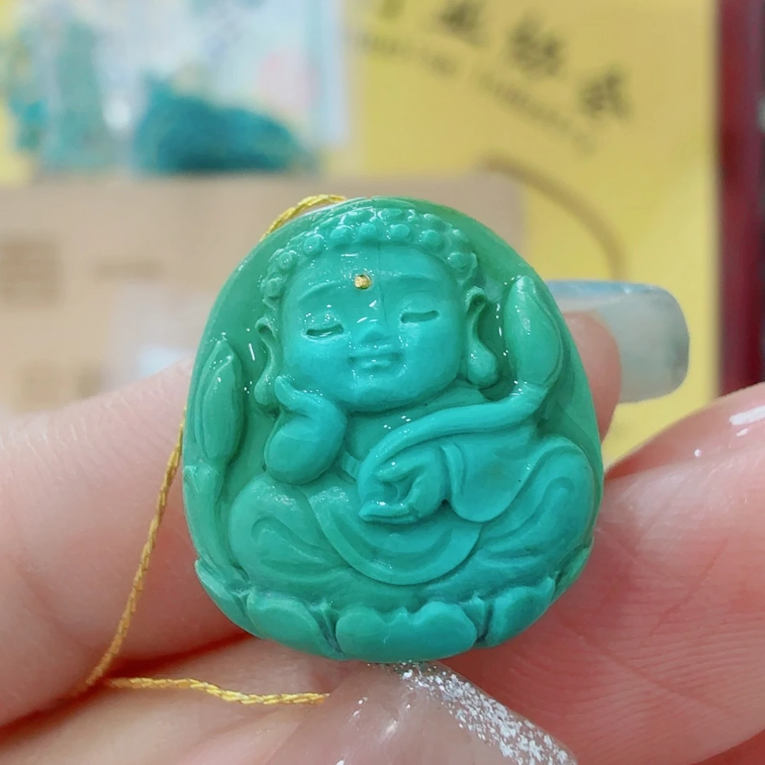 未镶嵌绿松石珠宝奇石