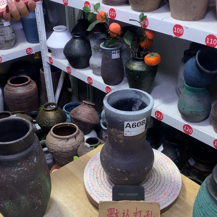 【闪购商品】红陶粗糙盆默认打孔高22口11