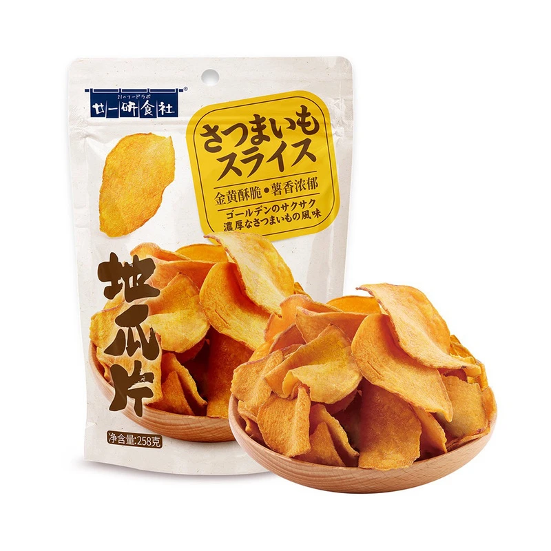 盒马X代购 廿一研食社地瓜片番薯258g红薯脆片香脆地瓜干休闲零食