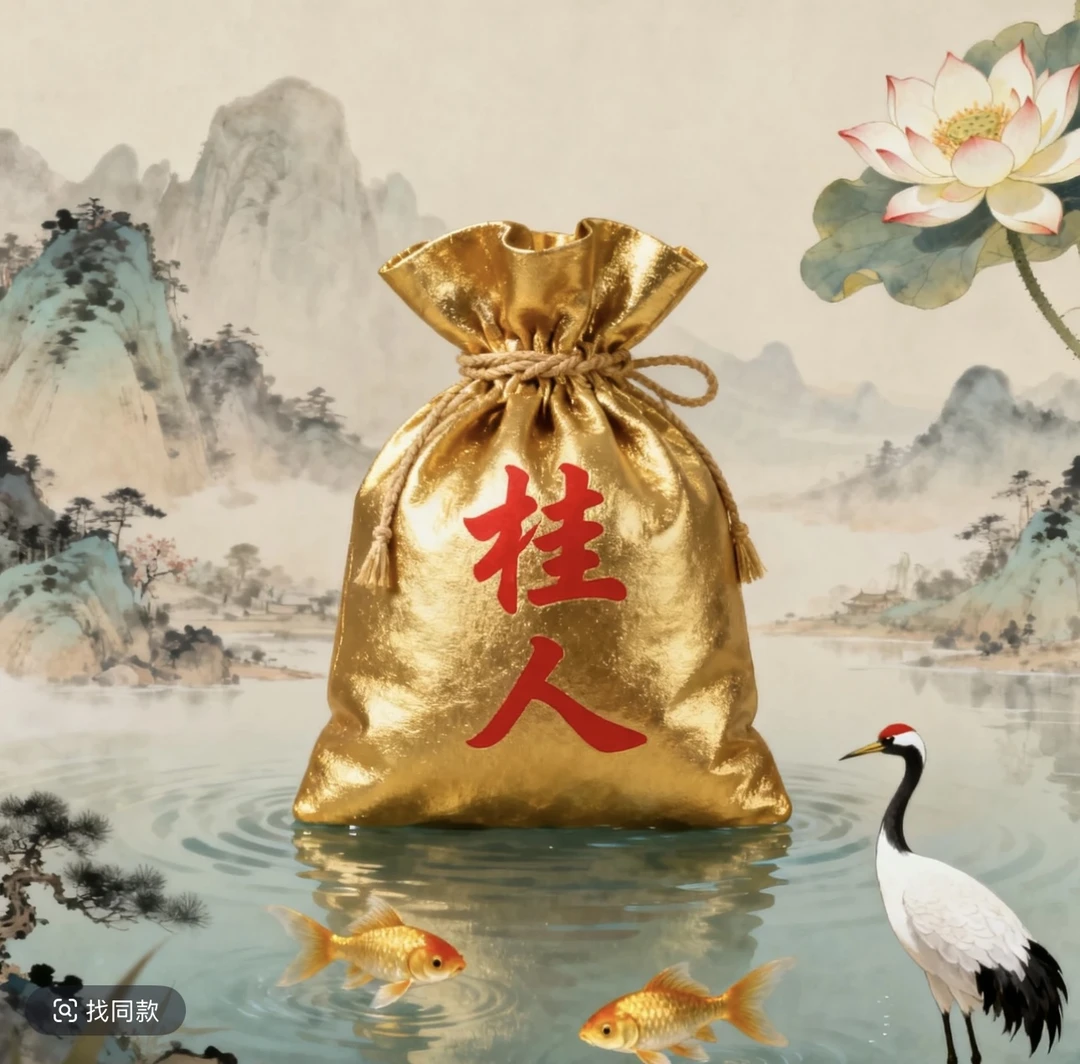 5号 开韵贵人【老师推荐】 手绘卡生肖福袋挂件