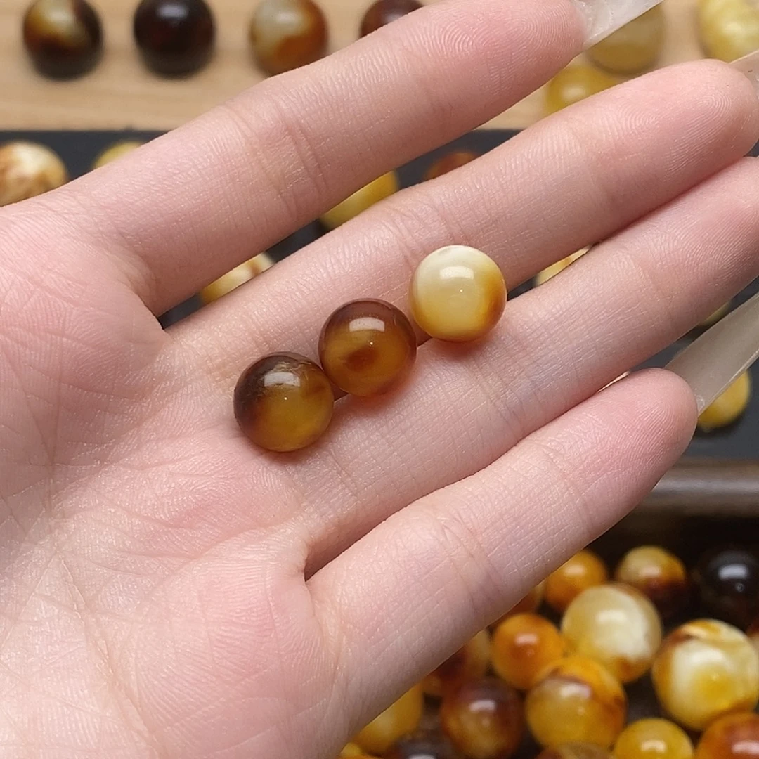 蛮***啡蜜蜡未镶嵌裸石蜜蜡