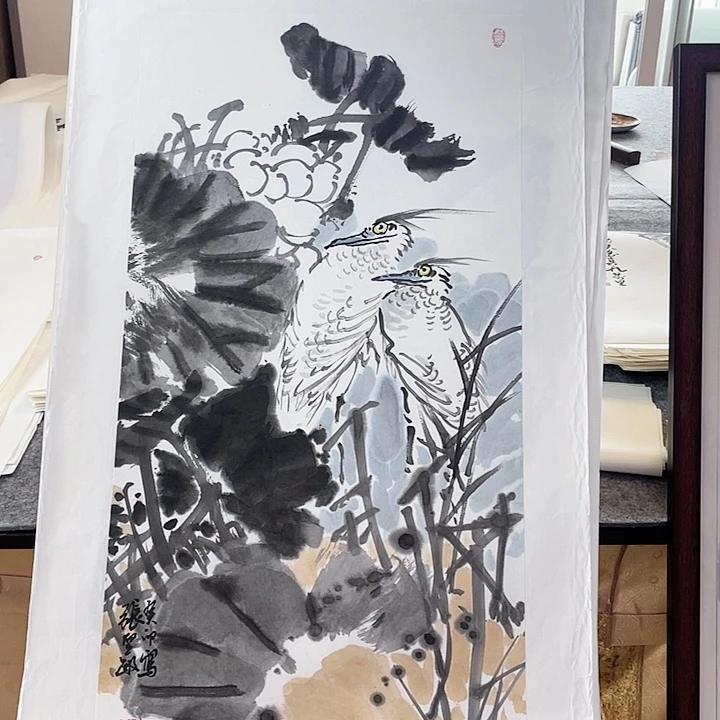 国画张圣敏先生纯手绘作品