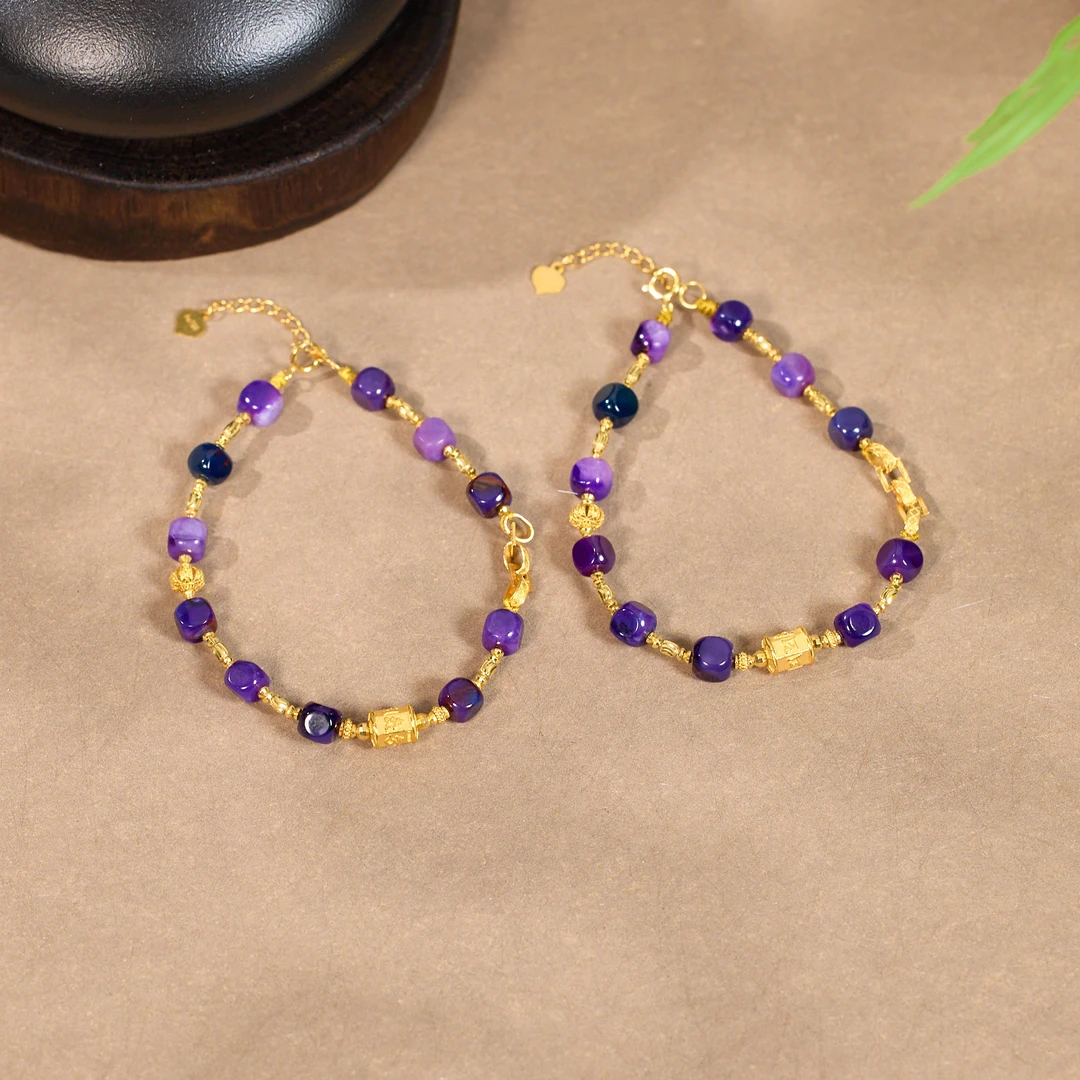 【歪歪】舒俱来六方珠手链*18K金镶嵌（多样性发一）XB-H8904