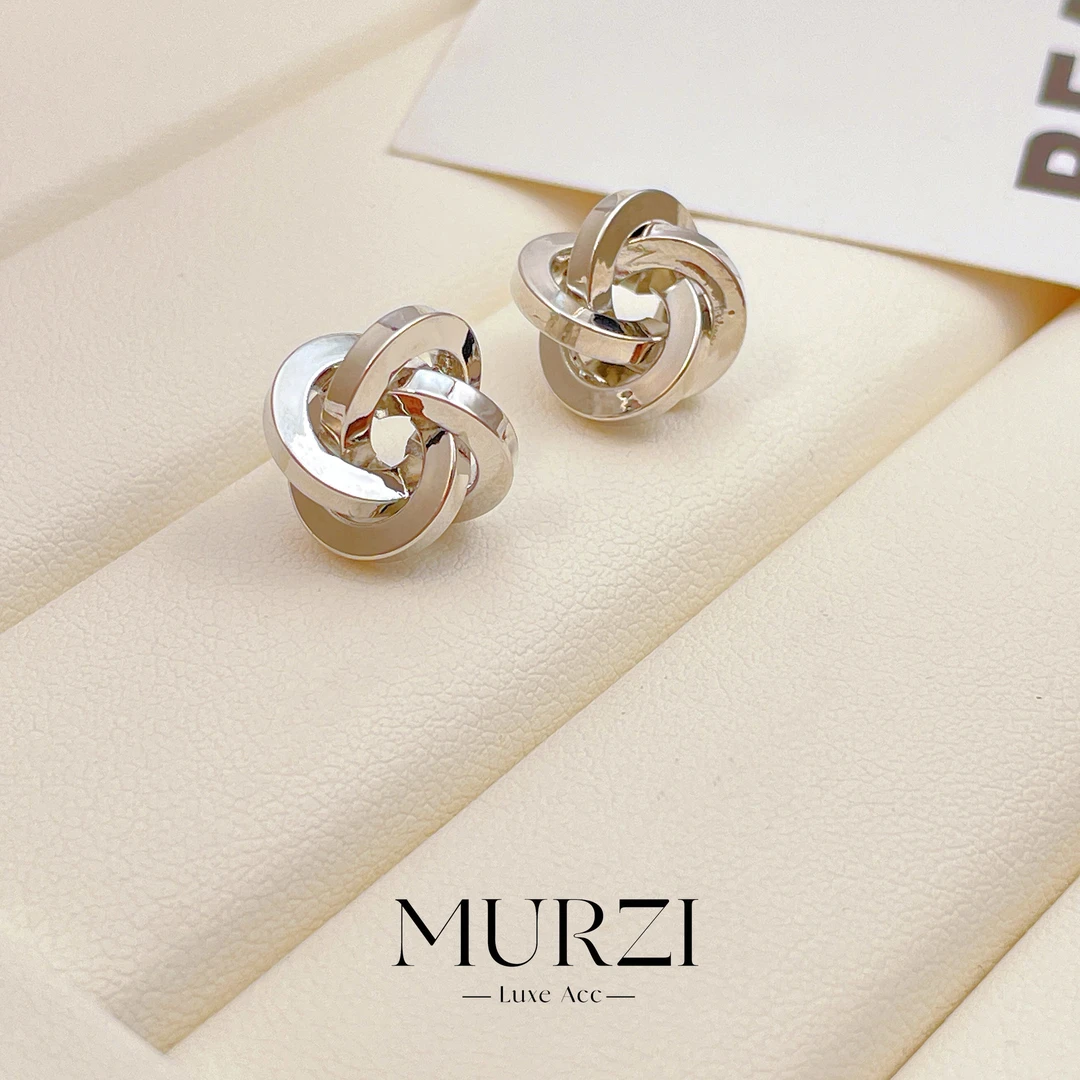 铜合金耳饰 法式小众简约轻奢时尚百搭新品气质经典优雅精致-B01