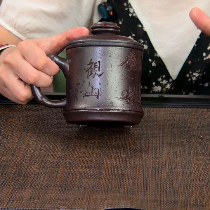 茶杯紫砂高货放漏