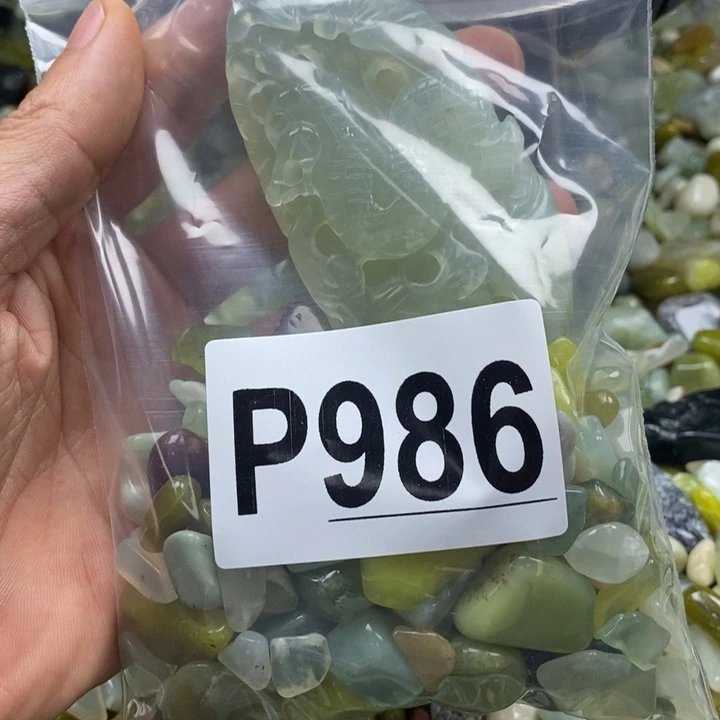 蛇纹石玉未镶嵌鱼缸石