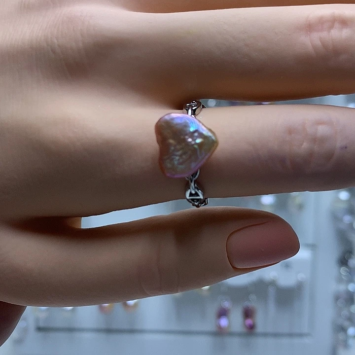 巴洛克未镶嵌淡水珍珠