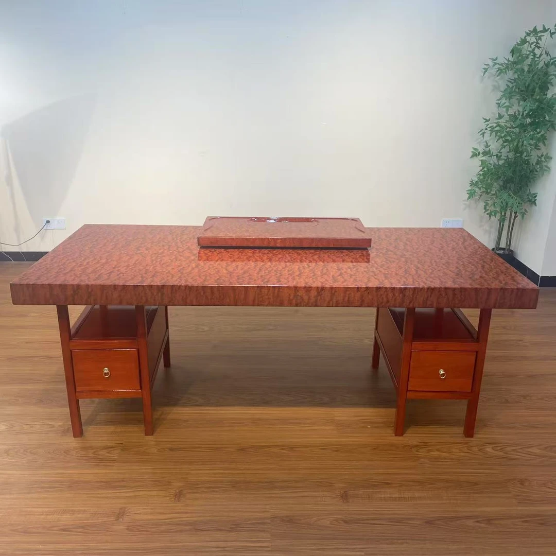 巴花水波纹纹理大板（单桌）