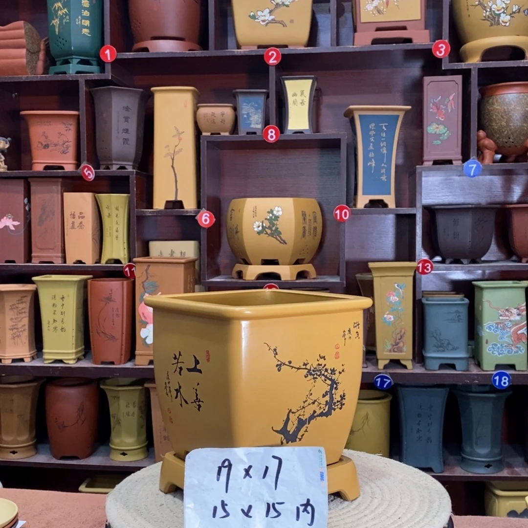 紫砂艺术紫砂花盆