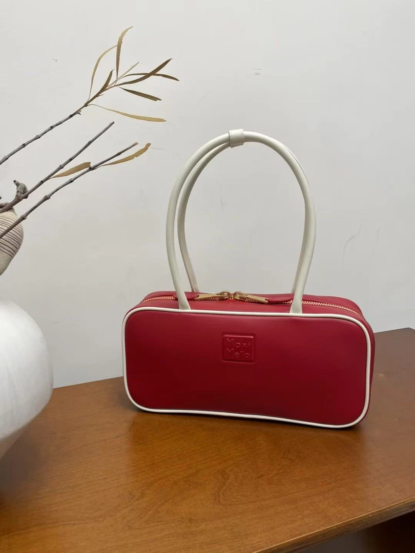 【SFF推荐】MaxiMello 25早春撞色保龄球包洋气百搭设计师款5842