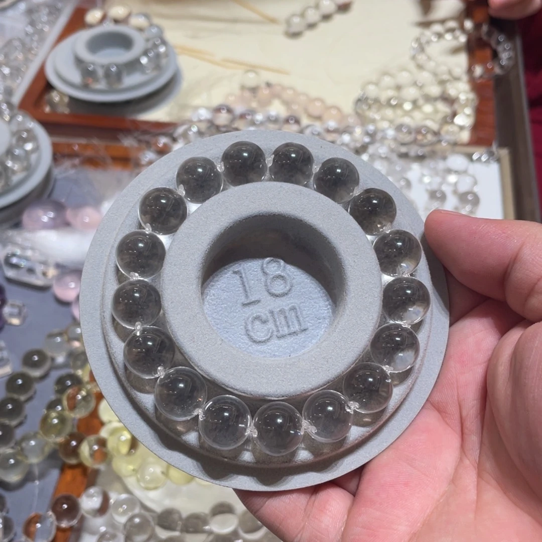 好***7水晶手链未镶嵌12mm18手围