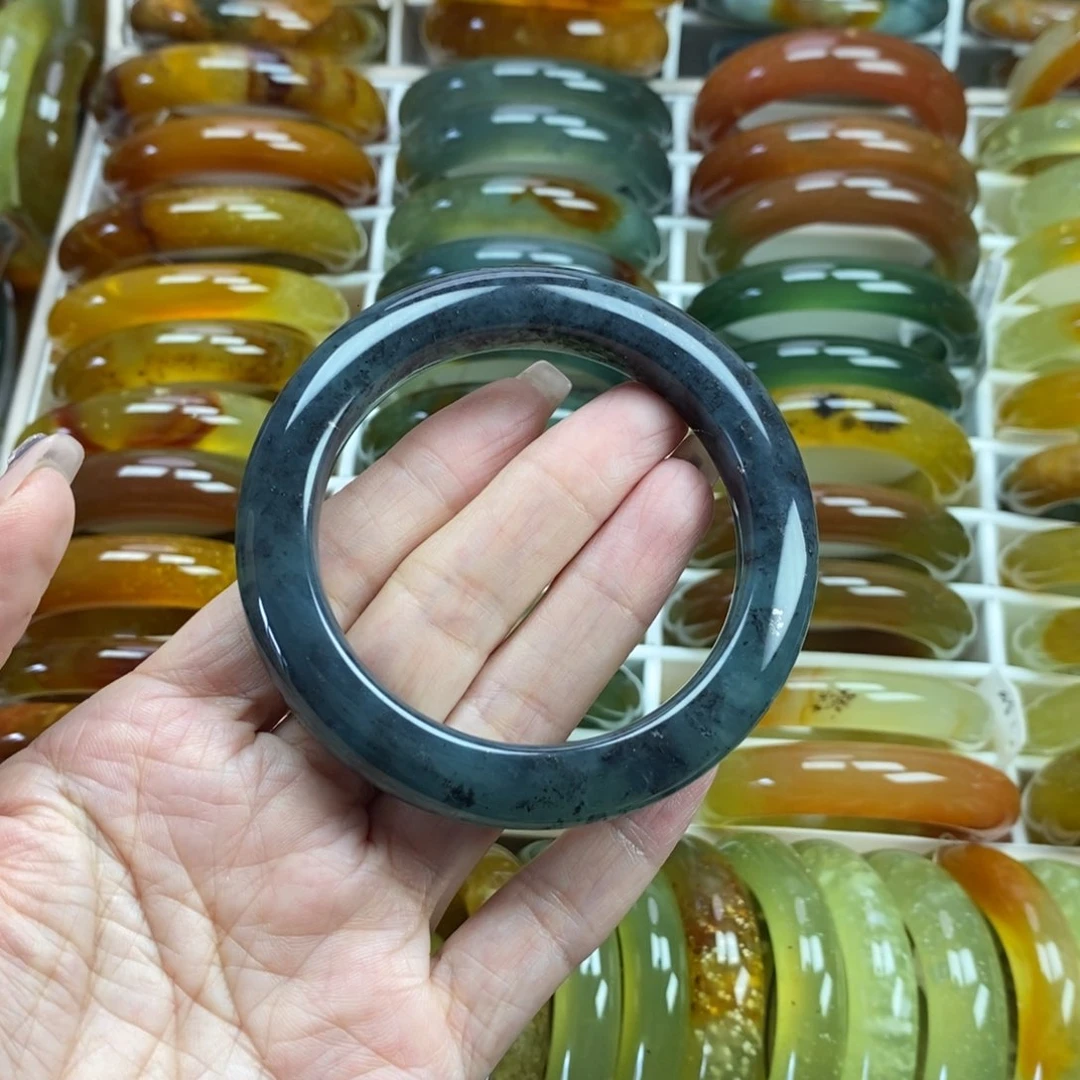 未镶嵌蛇纹石玉手镯58