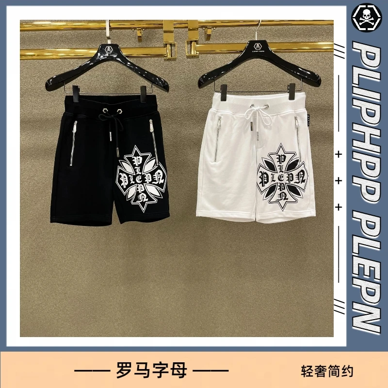 PLIPHPP PLEPN青仓 logo印花夏季透气简约修身卫裤休闲四分裤WK92