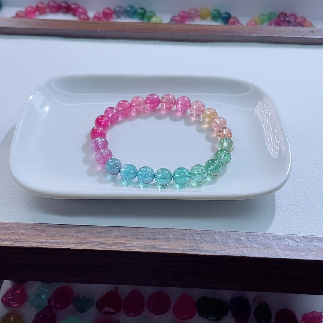 碧玺手链未镶嵌8mm左右