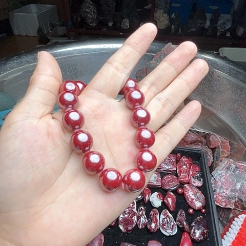 【闪购商品】天然辰砂天然原矿朱砂手串