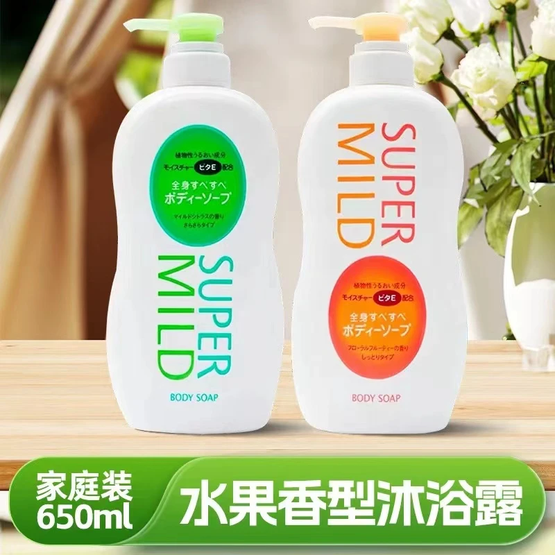 日本惠润沐浴露滋润保湿淡雅果香大容量持久留香男女沐浴乳650ml