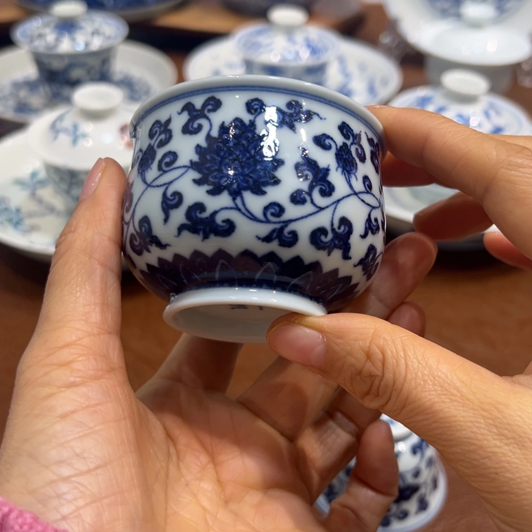 缠枝炉式杯子100毫升