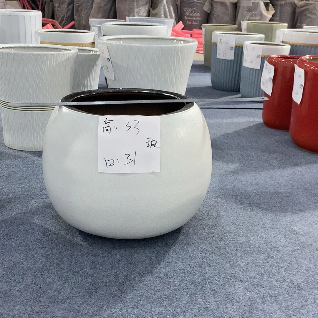高温陶瓷花盆微瑕