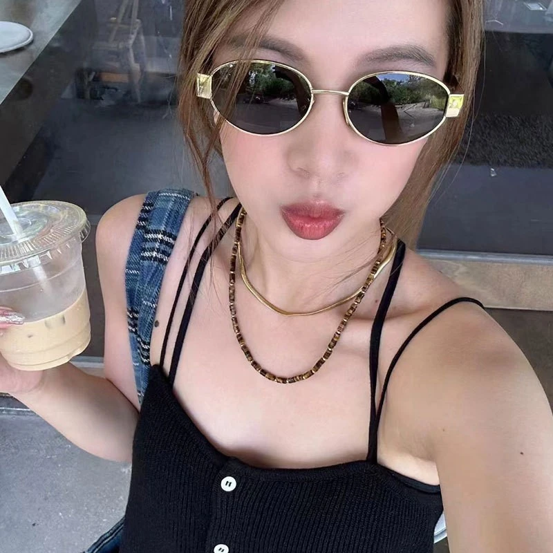 高货太阳镜百搭时尚简约防紫外大框潮流气质眼镜女轻奢520-562