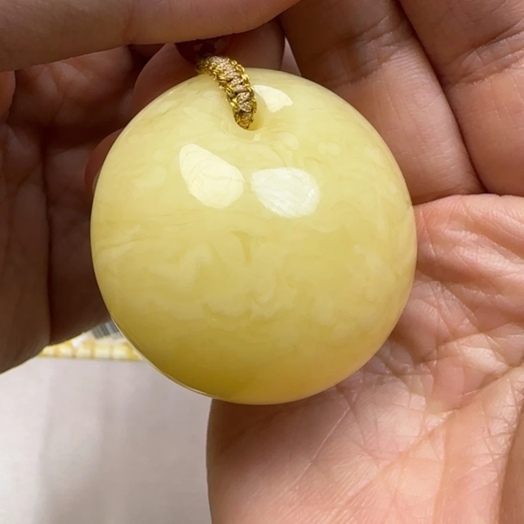 蜜蜡未镶嵌毛衣链天然蜜蜡